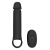 Черная насадка-удлинитель с вибрацией Vibrating Extender With Remote - Dream Toys - в Ростове-на-Дону купить с доставкой
