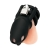 Черная клетка для пениса Silicone Small 2 in Cock Cage With Ball Divider - BlueLine - купить с доставкой в Ростове-на-Дону