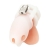 Белая клетка для пениса Silicone Small 2 in Cock Cage With Ball Divider - BlueLine - купить с доставкой в Ростове-на-Дону