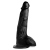 Черный фаллоимитатор Beefy Brad 9’’ Dildo with Balls - 22,4 см. - XR Brands