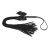 Чёрная плётка Lilly Whip Bijoux - Bijoux Indiscrets - купить с доставкой в Ростове-на-Дону