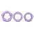 Набор из 3 фиолетовых эрекционных колец Stay Hard Beaded Cockrings - Blush Novelties - в Ростове-на-Дону купить с доставкой