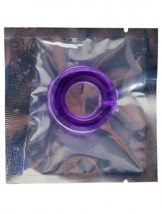 Фиолетовое гладкое эрекционное кольцо - Play Star - в Ростове-на-Дону купить с доставкой