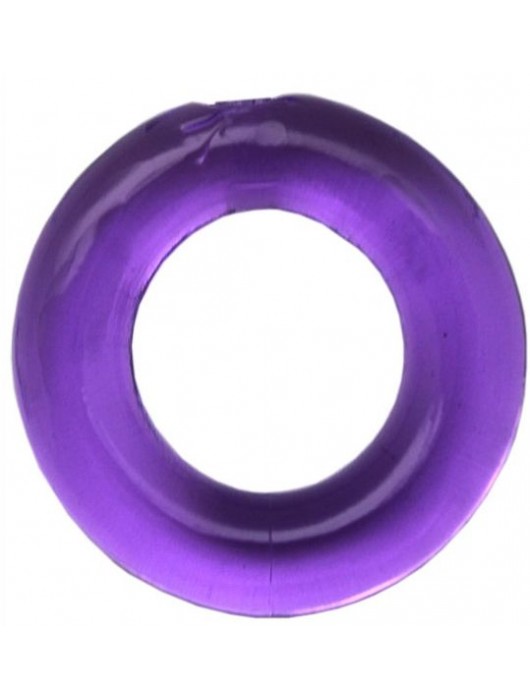 Фиолетовое гладкое эрекционное кольцо - Play Star - в Ростове-на-Дону купить с доставкой