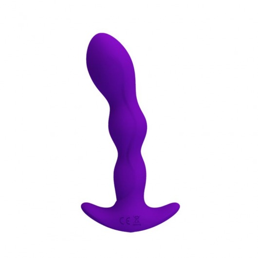 Фиолетовый анальный стимулятор простаты с вибрацией Yale - 14,5 см. - Baile - в Ростове-на-Дону купить с доставкой
