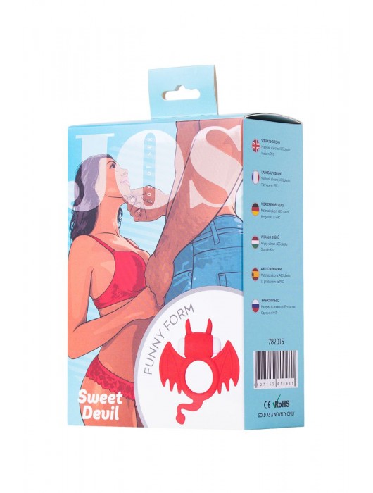 Красное эрекционное кольцо на пенис JOS COCKY DEVIL - JOS - в Ростове-на-Дону купить с доставкой