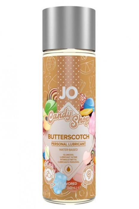 Смазка на водной основе Candy Shop Butterscotch с ароматом ирисок - 60 мл. - System JO - купить с доставкой в Ростове-на-Дону