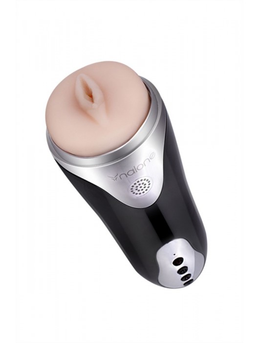 Мастурбатор-вагина Nalone Magician в серебристо-черной колбе - Nalone - в Ростове-на-Дону купить с доставкой