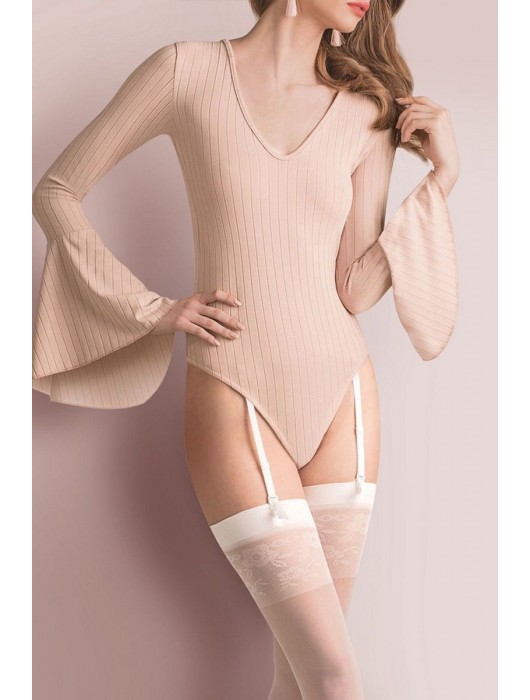 Чулки под пояс Vanessa, декорированные кружевом - Gabriella купить с доставкой