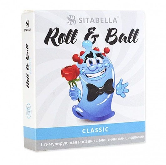 стимулирующий презерватив-насадка Roll   Ball Classic - Sitabella - купить с доставкой в Ростове-на-Дону
