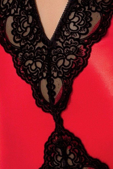 Яркое боди Polina с нежным кружевом - Passion купить с доставкой