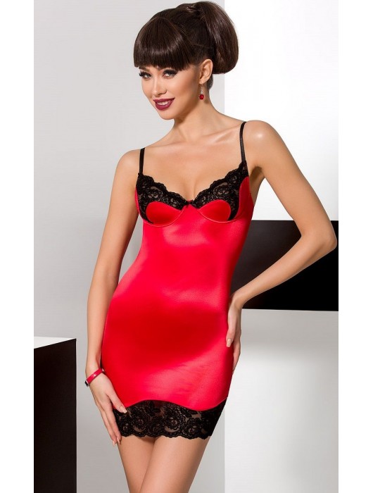 Соблазнительная сорочка Polina с кружевной отделкой - Passion купить с доставкой