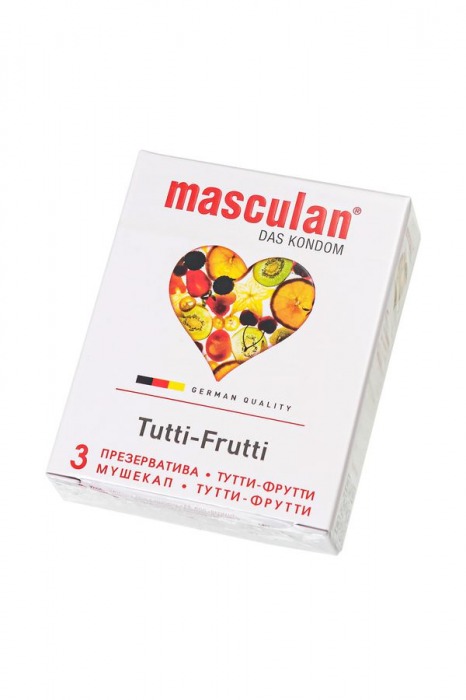 Жёлтые презервативы Masculan Ultra Tutti-Frutti с фруктовым ароматом - 3 шт. - Masculan - купить с доставкой в Ростове-на-Дону