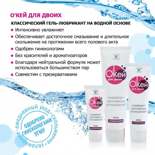Гель-лубрикант  Окей для двоих  - 15 гр. - Биоритм - купить с доставкой в Ростове-на-Дону