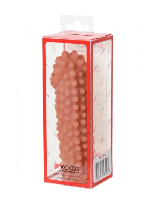 Телесная насадка на фаллос с бугорками KOKOS Extreme Sleeve 10 - 15,8 см. - KOKOS - в Ростове-на-Дону купить с доставкой