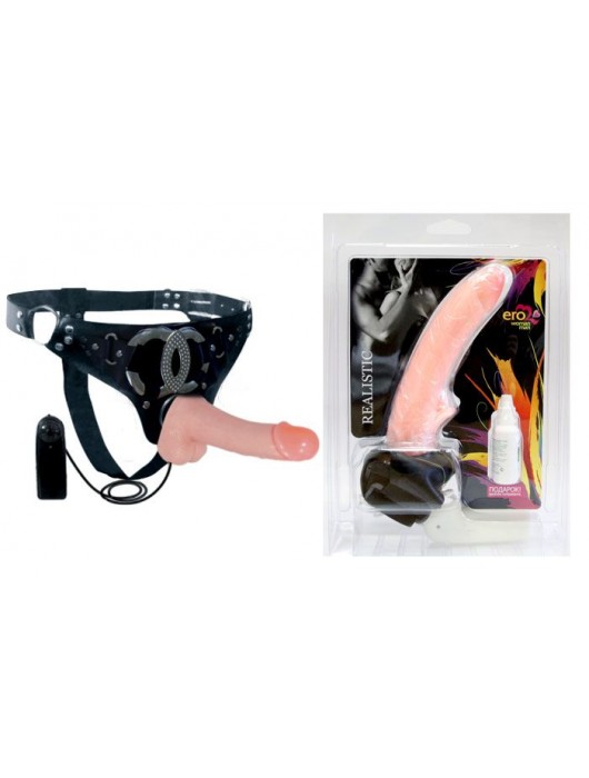 Реалистичный фаллоимитатор телесного цвета на трусиках Harness - 16,5 см. - Bior toys - купить с доставкой в Ростове-на-Дону