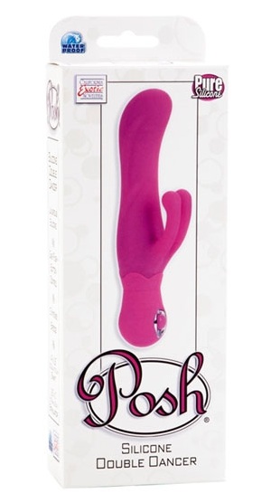 Розовый вибромассажер Double Dancer серии Posh - California Exotic Novelties
