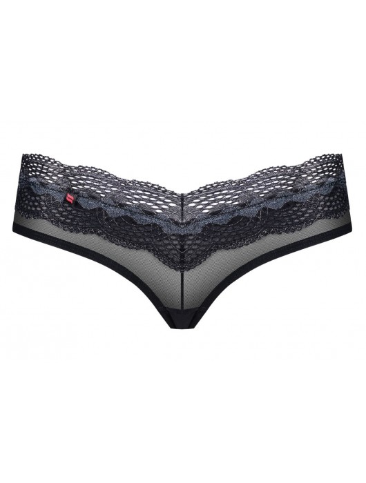 Кружевные полупрозрачные трусики-шортики - Obsessive купить с доставкой