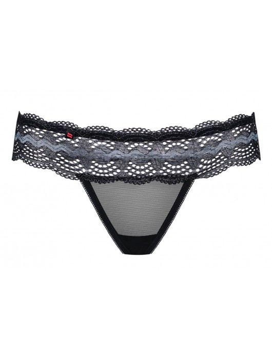 Изысканные полупрозрачные трусики с кружевом - Obsessive купить с доставкой