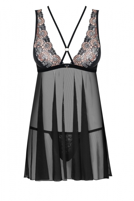 Восхитительная короткая сорочка с цветочным принтом - Obsessive купить с доставкой