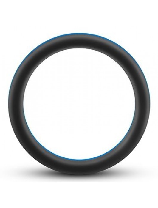Черно-синее эрекционное кольцо Silicone Go Pro Cock Ring - Blush Novelties - в Ростове-на-Дону купить с доставкой