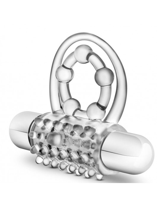 Прозрачное эрекционное виброкольцо Vibrating Super Clitifier - Blush Novelties - в Ростове-на-Дону купить с доставкой