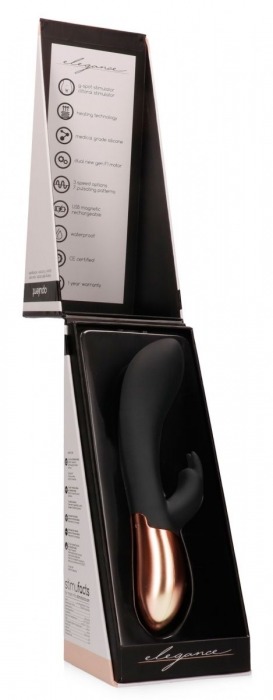 Черный вибратор Opulent с подогревом - 20,3 см. - Shots Media BV