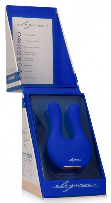 Синий клиторальный стимулятор Exceptional - 10,4 см. - Shots Media BV