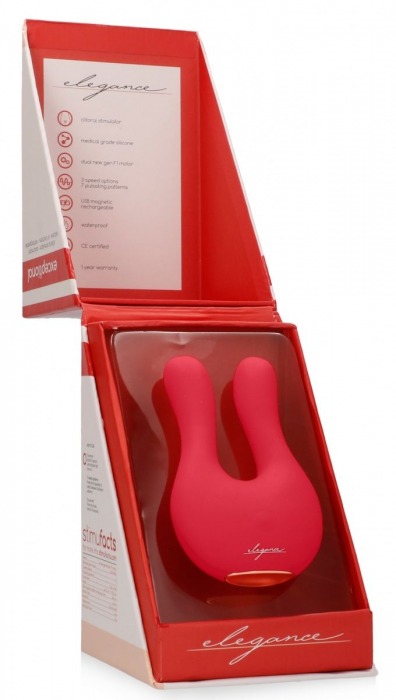 Красный клиторальный стимулятор Exceptional - 10,4 см. - Shots Media BV