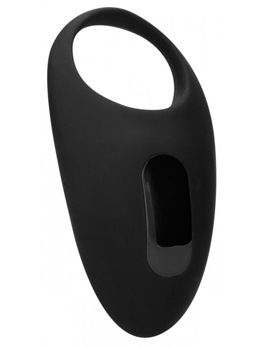Черное эрекционное кольцо SONO №74 с пультом - Shots Media BV - в Ростове-на-Дону купить с доставкой