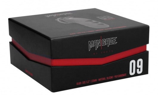 Черный мужской пояс верности Chastity Model 09 - Shots Media BV - купить с доставкой в Ростове-на-Дону