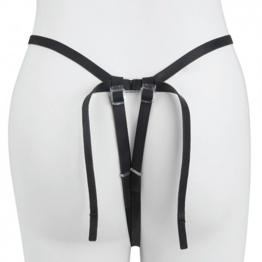 Черный страпон с вибратором Mojo Ghia - Seven Creations - купить с доставкой в Ростове-на-Дону