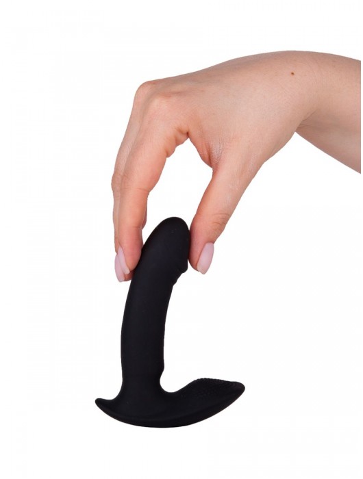 Чёрный массажёр простаты с вибрацией - Rubber Tech Ltd - в Ростове-на-Дону купить с доставкой