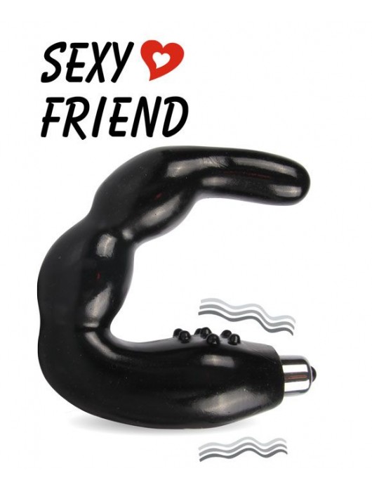 Вибростимулятор простаты черного цвета Sexy Friend - Bior toys - в Ростове-на-Дону купить с доставкой