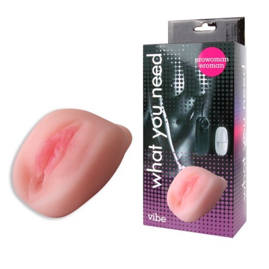 Телесная вагина Erowoman-Eroman с вибрацией - Bior toys - в Ростове-на-Дону купить с доставкой