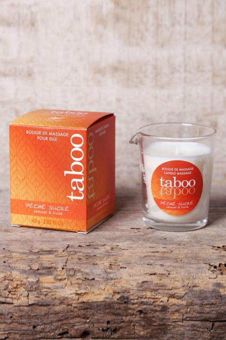 Массажное аромамасло с афродизиаками для женщин RUF Taboo Peche sucre - 60 гр. - RUF - купить с доставкой в Ростове-на-Дону