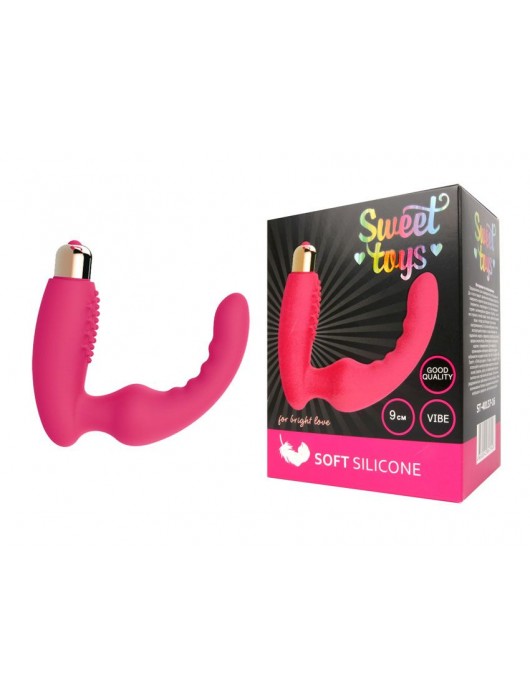 Розовый вибростумулятор простаты с изогнутым кончиком - Bior toys - в Ростове-на-Дону купить с доставкой