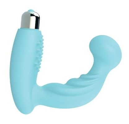 Голубой вибромассажер простаты с круглым кончиком - Bior toys - в Ростове-на-Дону купить с доставкой