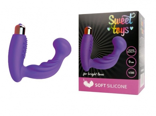 Фиолетовый вибромассажер простаты с круглым кончиком - Bior toys - в Ростове-на-Дону купить с доставкой