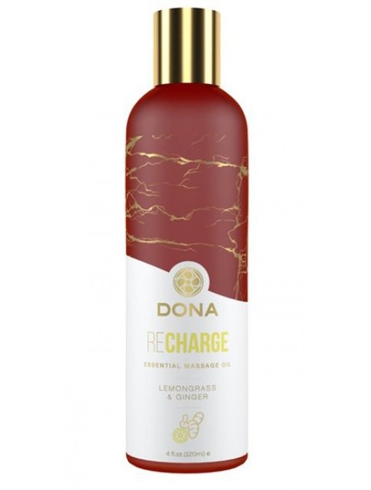 Массажное масло с ароматом лемонграсса и имбиря - 120 мл. - System JO - купить с доставкой в Ростове-на-Дону