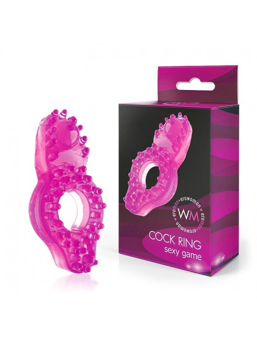 Розовое эрекционное кольцо с бугорками - Erowoman-Eroman - в Ростове-на-Дону купить с доставкой