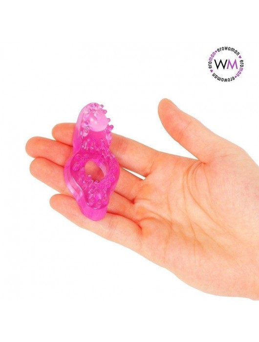 Розовое эрекционное кольцо с бугорками - Erowoman-Eroman - в Ростове-на-Дону купить с доставкой