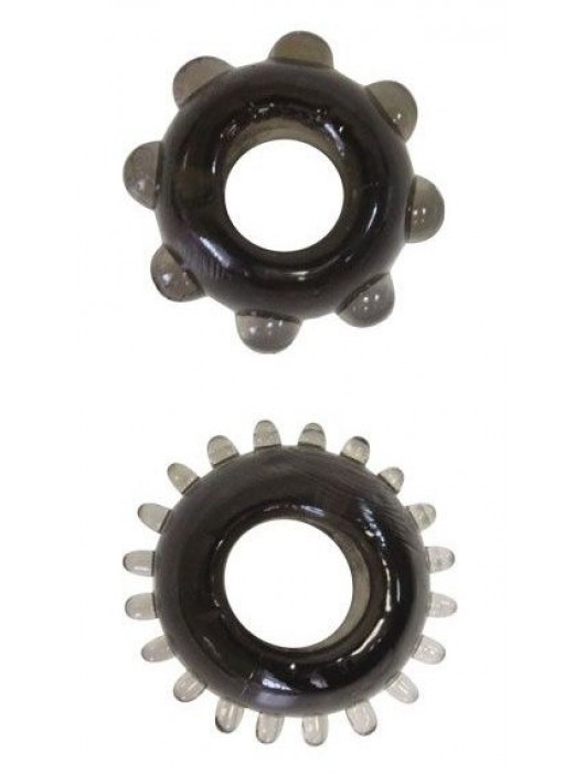 Набор из 2 эрекционных черных колец - Sex Expert - в Ростове-на-Дону купить с доставкой