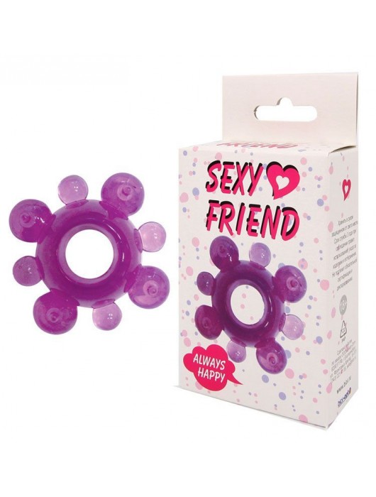 Фиолетовое эрекционное кольцо Sexy Friend - 1137 - в Ростове-на-Дону купить с доставкой