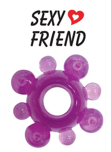 Фиолетовое эрекционное кольцо Sexy Friend - 1137 - в Ростове-на-Дону купить с доставкой