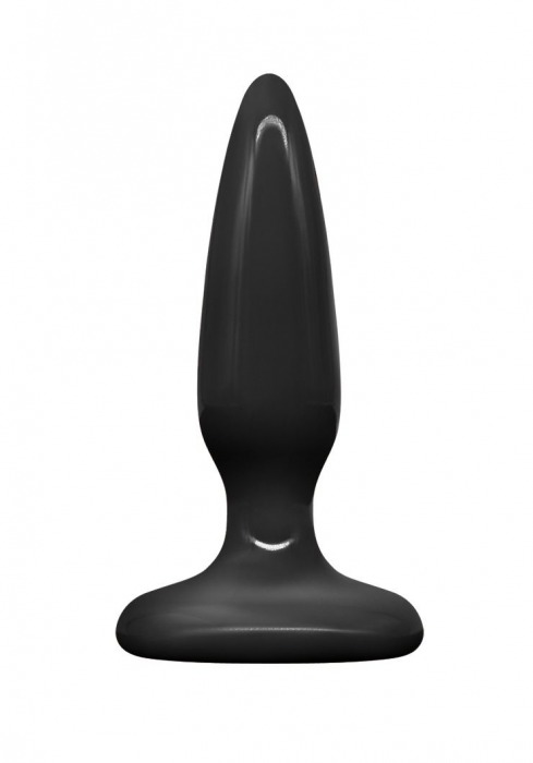 Черная конусовидная анальная пробка Plug № 4 - 8,4 см. - NS Novelties