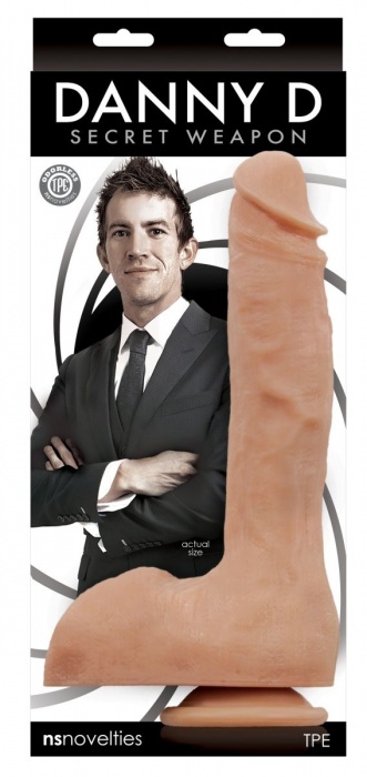 Телесный фаллоимитатор на присоске Secret Weapon - 28 см. - NS Novelties