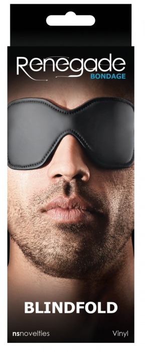 Черная маска-шоры на глаза Blindfold - NS Novelties - купить с доставкой в Ростове-на-Дону