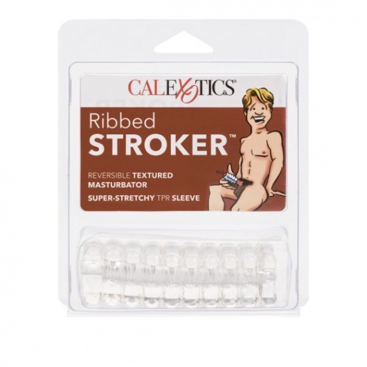 Прозрачный мастурбатор Ribbed Stroker - California Exotic Novelties - в Ростове-на-Дону купить с доставкой
