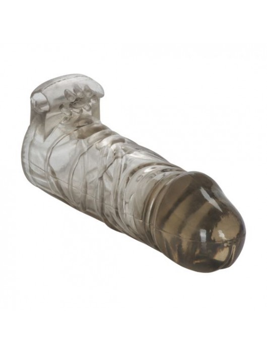 Дымчатая удлиняющая насадка с вибропулей Extend it Up! - 12,75 см. - California Exotic Novelties - в Ростове-на-Дону купить с доставкой